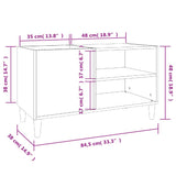 Record Cabinet Sonoma Oak 84.5x38x48 cm Engineered Wood 831944