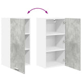 Hanging Cabinet Concrete Grey and White 40 x 31 x 80 cm 884261