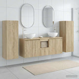 Bathroom Furniture Set 5 pcs Sonoma Oak 33 x 34.5 x 100 cm 3405985