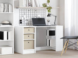 Desk with Drawer White 100 x 40 x 75 cm Engineered Wood 8000452
