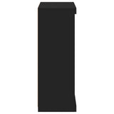 Sideboard with LED Lights Black 60.5x37x100 cm 836708