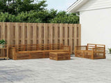 Outdoor Sofa Set 7 pcs Natural Solid Acacia Wood 3384055