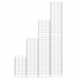 Gabion Raised Beds 4 pcs 30x30x50/100/150/200 cm Iron 151252