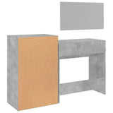 3 Piece Dressing Table Set Concrete Grey Engineered Wood 3276521
