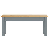 4 Piece Dining Set "PANAMA" Grey Solid Wood Pine 3345177
