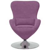 Egg Chair Purple 63 x 73 x 90 cm Velvet 42002735