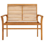 Garden Bench 112 cm Solid Teak Wood 47407