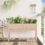 Garden Planter with Legs 110x31x70 cm Solid Wood Pine 837564