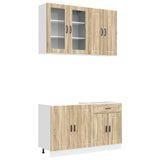 Kitchen Unit PORTO 4 pcs Sonoma Oak Engineered Wood 3438337