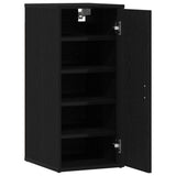 Shoe Cabinets 2 pcs Black Oak 32x35x70 cm Engineered Wood 862076