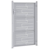 Garden Gate 85 x 120 cm Stainless Steel Silver Lockable 3402578