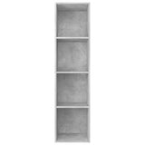 ZNTS Book Cabinet/TV Cabinet Concrete Grey 36x30x143 cm Engineered Wood 800148