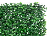 Artificial Shrub Leaf Fence 24 pcs Green 50x50 cm 366635