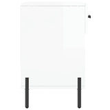 Shoe Bench High Gloss White 102x35x55 cm Engineered Wood 829750