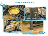 Parrot Cage, Travel Carry Pet Bird Cage, with Metal Handle T3398P349804