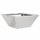 Garden Planter 5 pcs Silver 35 x 35 x 15 cm Stainless Steel 873805