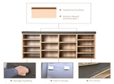 Multi-Storage Shoe Rack w/ 14 Compartments Cushion Moving Shelves Solid Frame Foot Pads Home Office T3398P344820