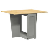 5 Piece Butterfly Dining Set Corona Foldable Grey Pinewood 3295718