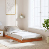 Bed Frame without Mattress Wax Brown 90x200 cm Solid Wood Pine 847153