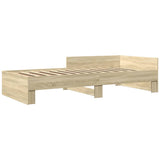 Bed Frame without Mattress Sonoma Oak 90x190 cm Single Engineered Wood 849588