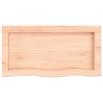 ZNTS Wall Shelf 60x30x cm Untreated Solid Wood Oak 363526