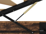 Ottoman Bed Frame Old Wood 203 x 120 x 25 cm Engineered Wood 3409243