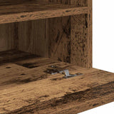 Wall Cabinets with LED Lights for TV 2 pcs Old Wood 40x30x60,5 cm 857680