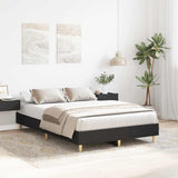 Bed Frame No Mattress Black 120x200 cm Engineered Wood 861031