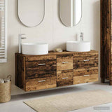 Bathroom Furniture Set 3 pcs Old Wood 49.5 x 44.5 x 65.5 cm 3405961