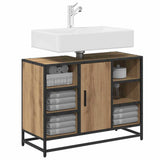 Bathroom Cabinet Artisan Oak 80 x 33 x 60 cm Engineered Wood 883638