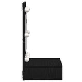 Mirror Cabinet Black Oak 60 x 31.5 x 62 cm Engineered Wood 873882