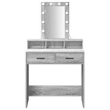 Dressing Table Grey 79 x 41 x 140 cm Engineered Wood 865168