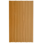 Roof Panels 36 pcs Galvanised Steel Light Wood 80x45 cm 317208