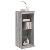 Sideboard with LED Lights Grey Sonoma 41x37x100 cm 836733