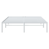 Metal Bed Frame without Mattress White 140x200cm 350914