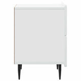 Bedside Cabinet White 43 x 34.5 x 49.5 cm Engineered Wood 894295