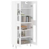 Highboard White 69.5x34x180 cm Engineered Wood 3198305