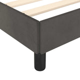Bed Frame without Mattress Dark Grey 180x200cm Super King Velvet 349909