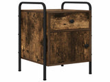 Bedside Cabinet Smoked Oak 35 x 36.5 x 61 cm Engineered Wood 8007651