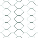 Fence with Posts Green 1.2 x 50 m PVC-coated steel 3352715