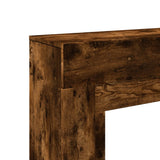 Fireplace Surround Smoked Oak 100x30x87.5 cm Engineered Wood 854566
