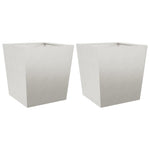 ZNTS Garden Planters 50x50x50 cm 2 pcs Stainless Steel 851075