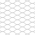 ZNTS Hexagon Fence Grey 0.4x100 m Steel 42005590
