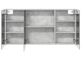 Bathroom Mirror Cabinet Concrete Grey 103.5 x 15.5 x 70 cm 889274