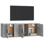 2 Piece TV Cabinet Set Concrete Grey Engineered Wood 3188410