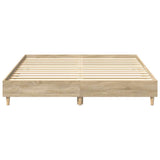 Bed Frame Sonoma Oak Engineered wood, Solid eucalyptus wood, Plywood 3328710