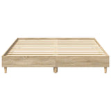 Bed Frame No Mattress Sonoma Oak 150x200 cm King Size Engineered Wood 3328710