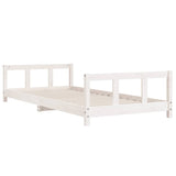 Kids Bed Frame White 90x200 cm Solid Wood Pine 834424