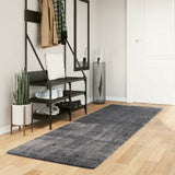 Rug HUARTE Short Pile Soft and Washable Anthracite 80x250 cm 374997