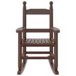Rocking Chairs for Children 2 pcs Brown Solid Wood Poplar 3281599